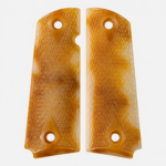 Amber Checkered Hand Grip .45 Pistol 1911