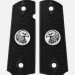 Black Textured Eagle Emblem Grip .45 Pistol 1911