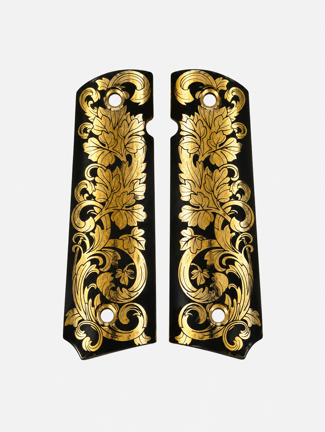 hand_grip6 Gold & Black Decorative Grip .45 Pistol 1911 - Image 1